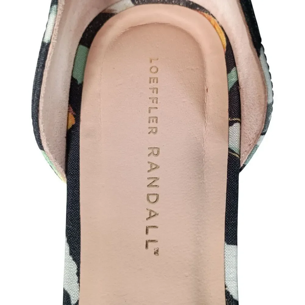 Loeffler Randall D-Orsay Ballet Flats Citrus Fruit Textile Pointed Toe Womens 9